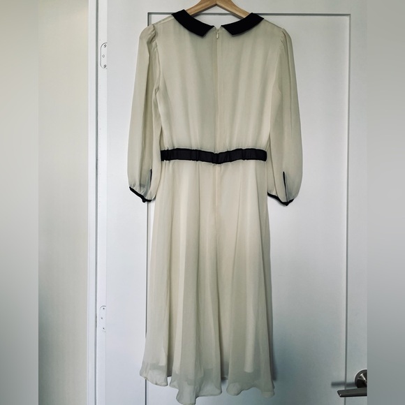 M&S 3/4 Sleeve Flare Midi Dress - Picture 3 of 6